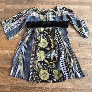 Boho Mystic Patterned Sheer Dress